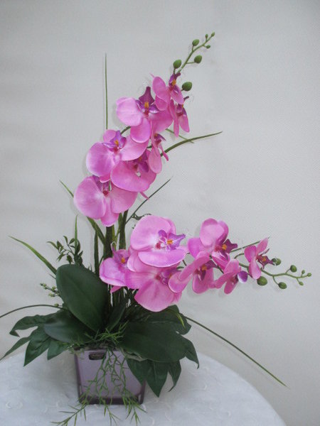 Orchideengesteck rosa
