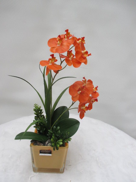 Orchideengesteck  orange